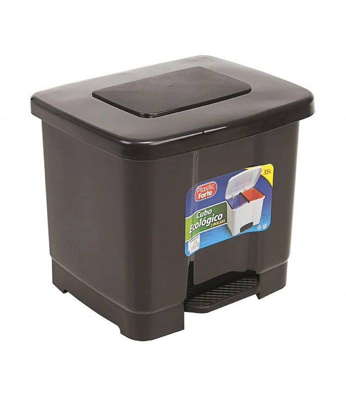Cubo Ecológico con Pedal 35l. 2 Bolsas - Plastifor