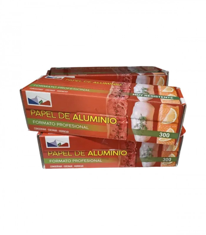 Papel de  Aluminio 40x300 - Comercial