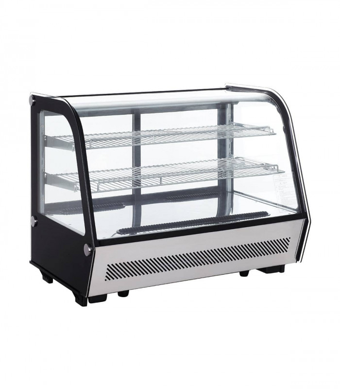 Vitrina expositora cristal curvo 160 l