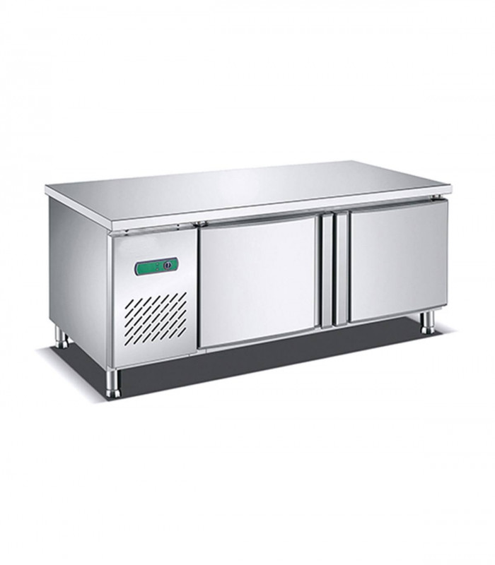 Mesa snack refrigerada compacta