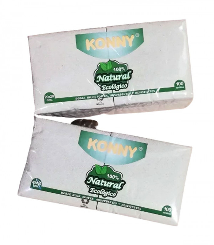 Servilletas 20x20 2C - 100 und. - Konny