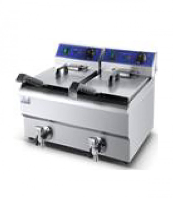 Freidora eléctrica doble 2x10 litros