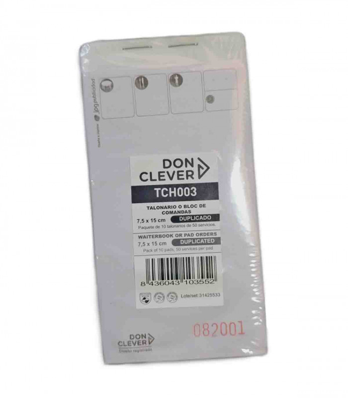 Comanda Autocopiante Doble 7,5x15 x 10 und