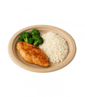 Plato Bagazo Marrón Ø26 cm x 50 und.