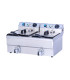 Freidora Eléctrica Doble 16+16 litros con Grifo