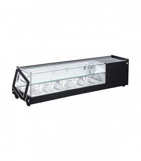 Vitrina refrigerada de tapas doble piso