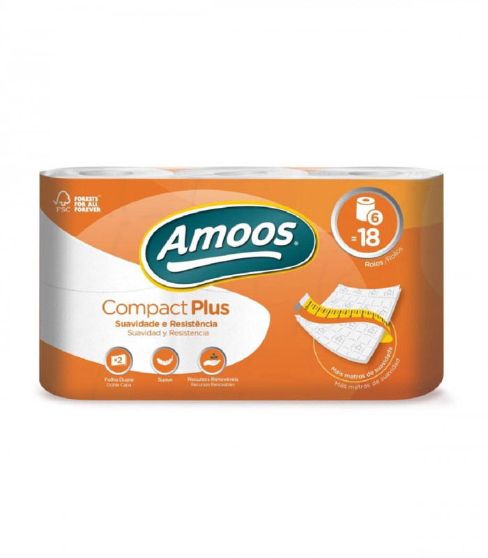 Papel Higiénico Amoos 48 metros R/6