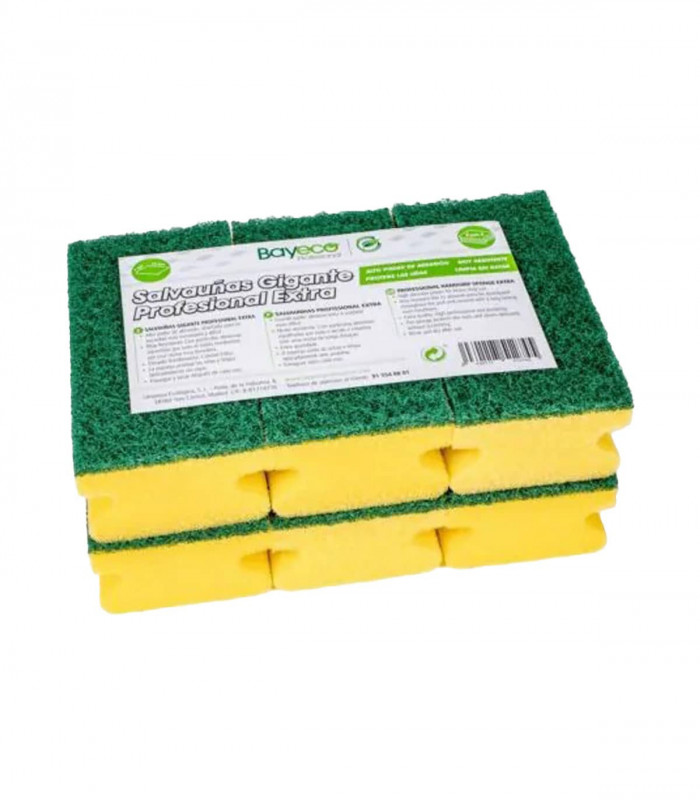 Estropajo Profesional Salvauñas Verde Extra x 6